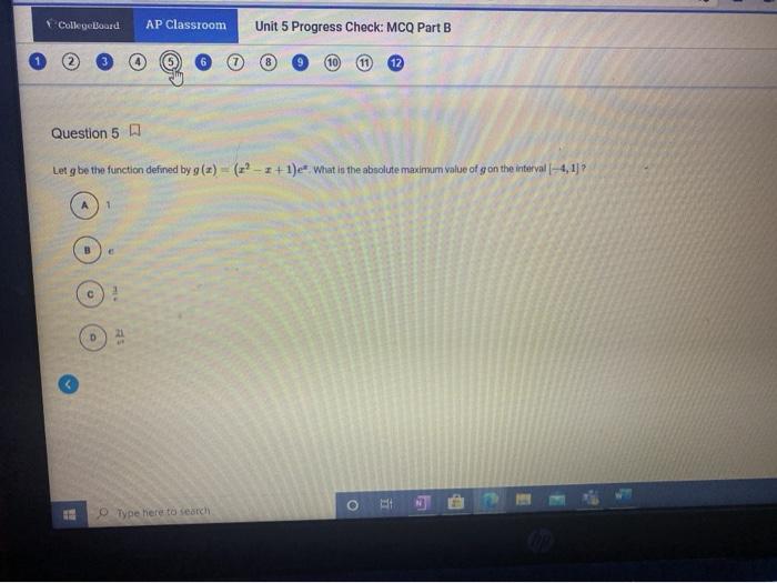 Unit 1 progress check mcq part c