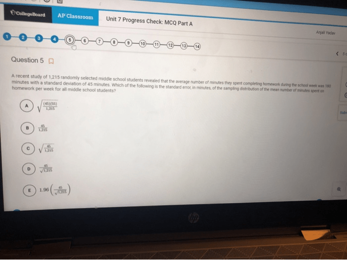 Unit 1 progress check mcq part c