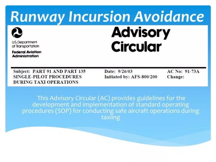 Runway incursion avoidance lesson plan