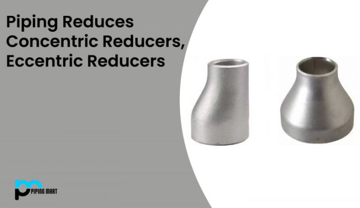 Concentric and eccentric reducers maintain the same center line elevation